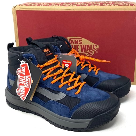 VANS Ultrarange Exo Hi MTE Women Boot Hiking Blue Black Nubuck Shoes VN0A5KS5LKV - Picture 2 of 9